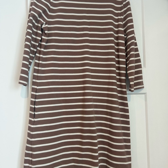 Garnet Hill 100% cotton bateau neck striped dress size 8 - Picture 7 of 7